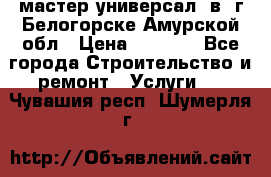 мастер универсал  в  г.Белогорске Амурской обл › Цена ­ 3 000 - Все города Строительство и ремонт » Услуги   . Чувашия респ.,Шумерля г.